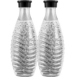 Sodastream 0,7L CRYSTAL Glaskaraffen (2er-Pack) für 12€ (-20%)