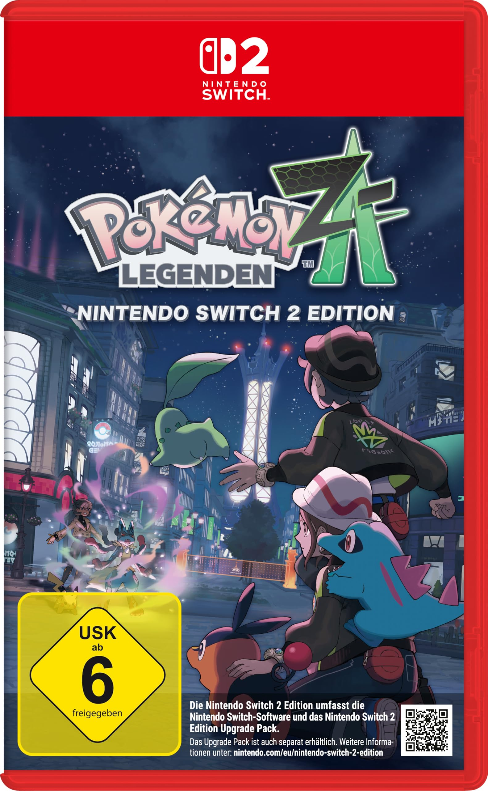 Pokémon-Legenden: Z-A – Nintendo Switch 2 Edition / enthält auch Nintendo Switch 1 Version / Amazon / MediaMarkt oder Saturn abholen für 29€ (-36%)