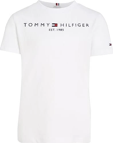 Tommy Hilfiger Essential Logo T-Shirt kurzarm weiß (Junior) für 9€ (-12%)