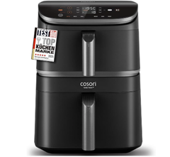 COSORI 2-Kammern Heißluftfritteuse (10,8L, Edelstahl-Innenraum) für 140€ (-12%)