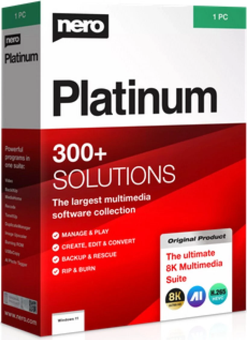 Nero Platinum Unlimited, ESD (multilingual) (PC) für 35€ (-25%)