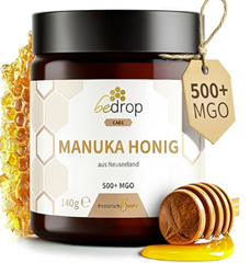 [Super] bedrop Manuka Honig MGO 500+ (140 g) im Spar-Abo mit Coupon für 16€ (-54%)