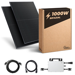 Kleines Kraftwerk 1000W Balkonkraftwerk XL Komplettset (Bifazial, 800W Wechselrichter, WLAN)