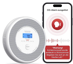 X-Sense WLAN Rauch- & CO-Melder (Sprachansage, App-Alarm) für 39€ (-22%)