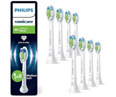 Philips Sonicare W2 Optimal White Ersatzbürstenköpfe 8er-Pack für 33€ (-28%)