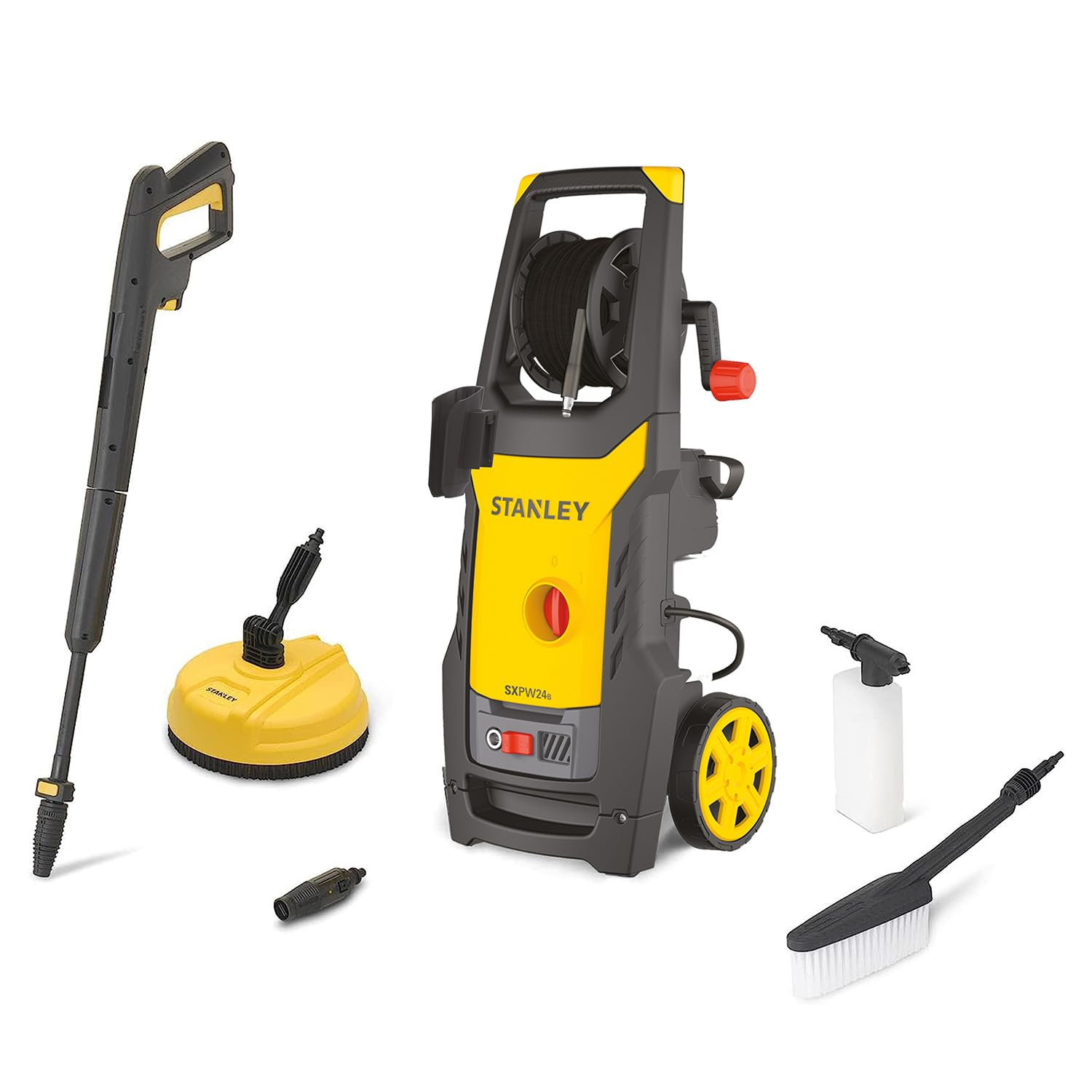 Stanley-Hochdruckreiniger mit 2400 Watt und bis zu 170 bar im Angebot bei Amazon für 111€ (-24%)