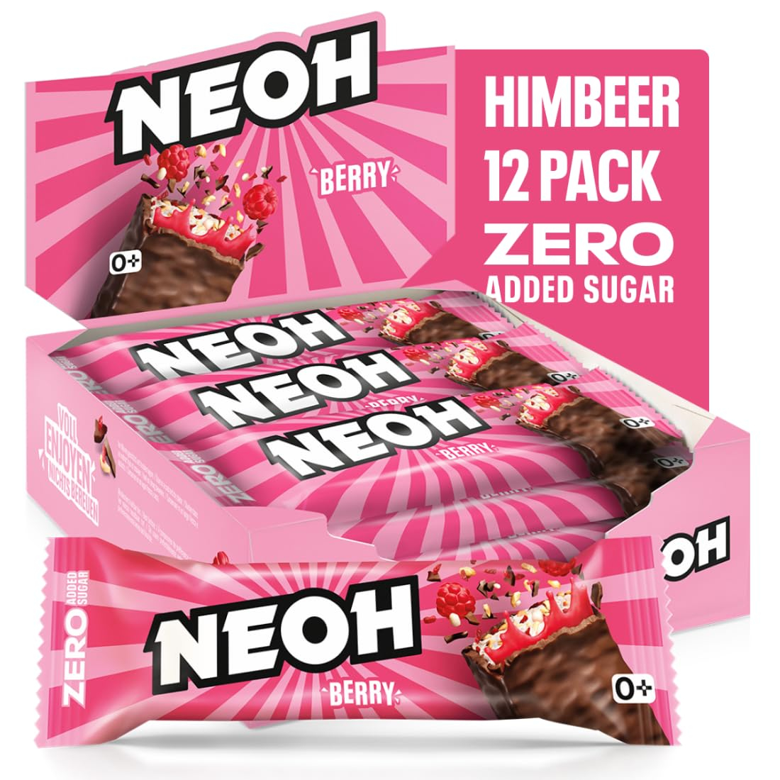 12x 30g NEOH Low-Carb Beeren-Schokoladenriegel für 12€ (-36%)