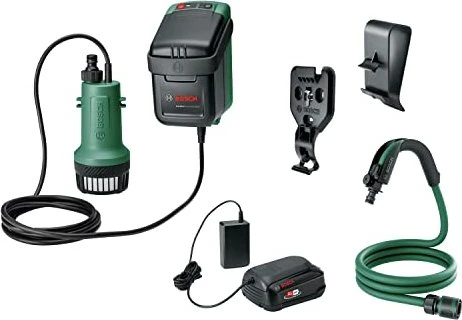 Bosch DIY GardenPump 18-2000 Akku-Regenfasspumpe inkl. Akku 2.5Ah für 85€ (-21%)