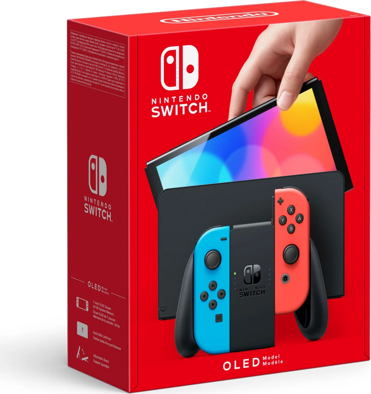 Nintendo Switch OLED schwarz/blau/rot für 299€ (-6%)