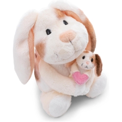 NICI Kuscheltier Hase mit Hasenkind (20cm) für 15€ (-23%)