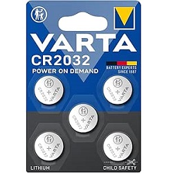 VARTA Batterien Knopfzellen CR2032 (5 Stück) für 3€ (-35%)