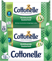 Cottonelle Feuchtes Toilettenpapier (12 x 42 Tücher) für 13€ (-29%)