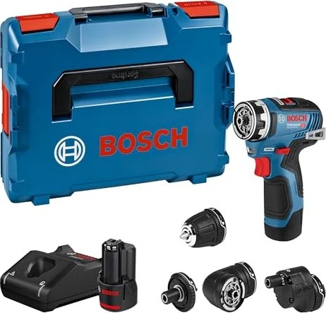 Bosch Professional GSR 12V-35 FC FlexiClick Akku-Bohrschrauber inkl. L-Boxx + 2 Akkus 3.0Ah + Zubehör für 271€ (-5%)