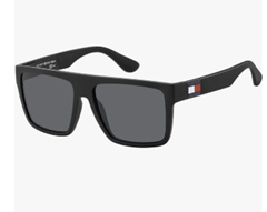 Tommy Hilfiger Unisex Sonnenbrille Th 1605/S (Matte Black/Grey)