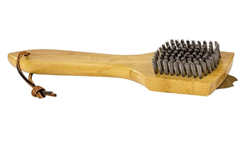 Weber Grillbürste mit Bambus-Holzgriff (30 cm, Edelstahlborsten) für 8€ (-33%)