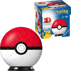 Ravensburger 3D Puzzle Pokéball Classic (54 Teile, Easyclick Technology, inkl. Aufsteller) für 8€ (-33%)