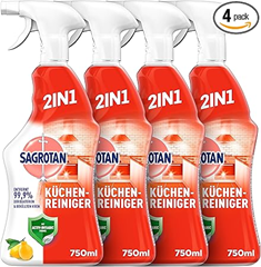 Sagrotan Küchen-Allzweck-Reiniger Spritzige Zitrone (4 x 750 ml)