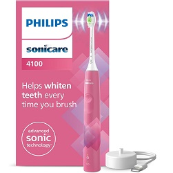 Philips Sonicare 4100 Schallzahnbürste (Andruckkontrolle, SmarTimer, Pink) für 40€ (-24%)