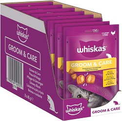 Whiskas Groom & Care Katzensnacks (8x45g) für 7€ (-28%)