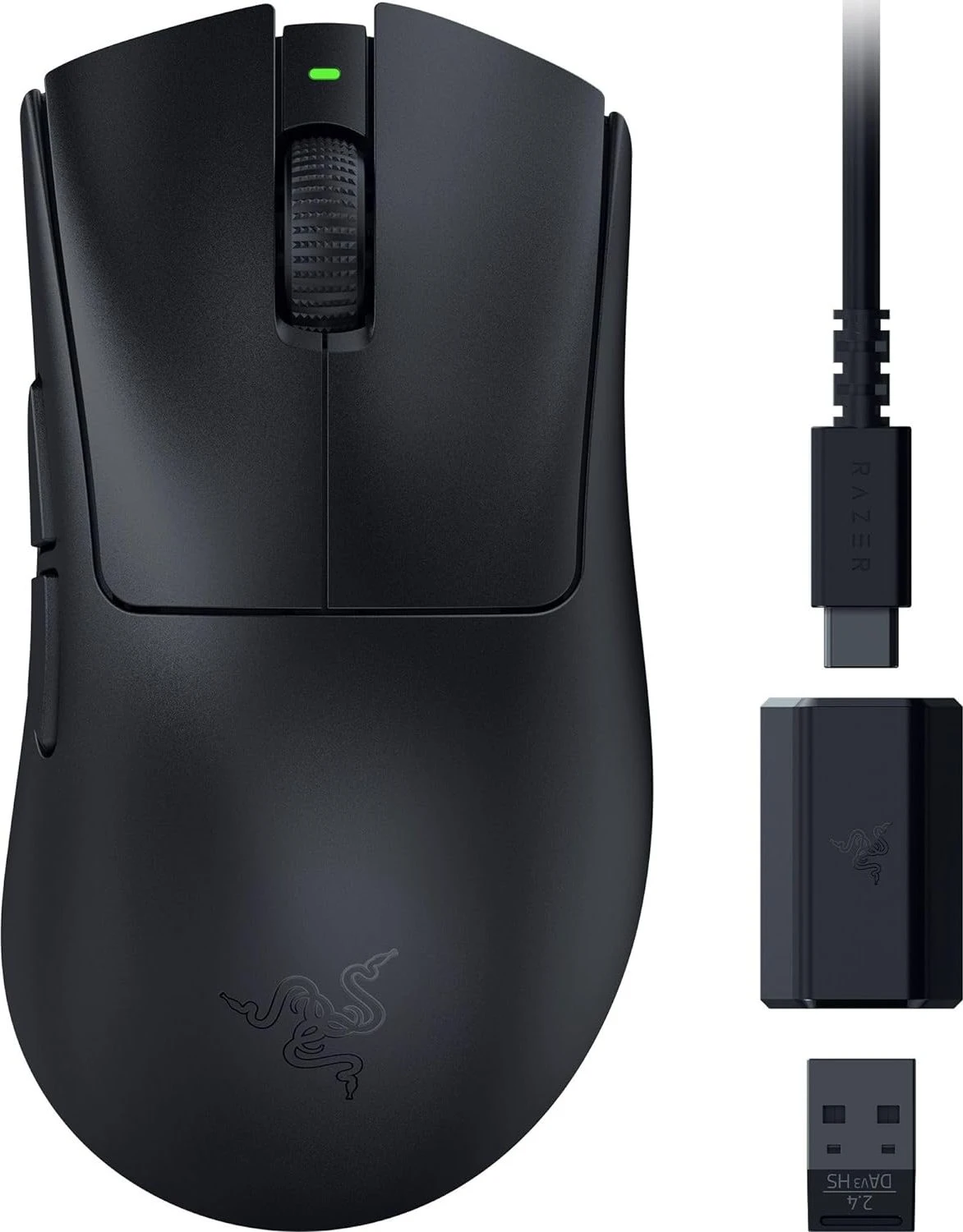 Razer DeathAdder V3 HyperSpeed schwarz Soft-Touch, USB für 56€ (-7%)