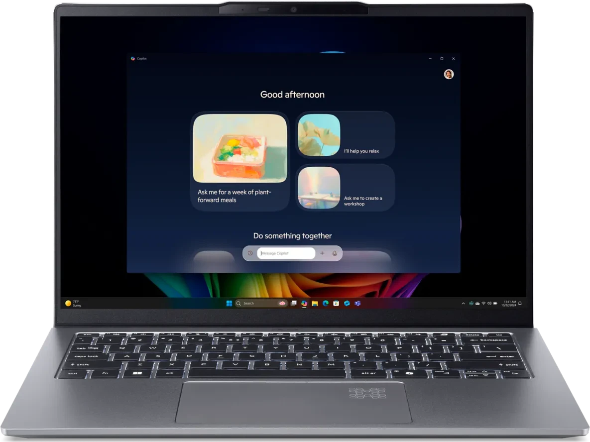 Acer Swift Go 14 AI OLED SFG14-64-R3EW, Ryzen AI 7 350, 16GB RAM, 512GB SSD, DE für 623€ (-20%)