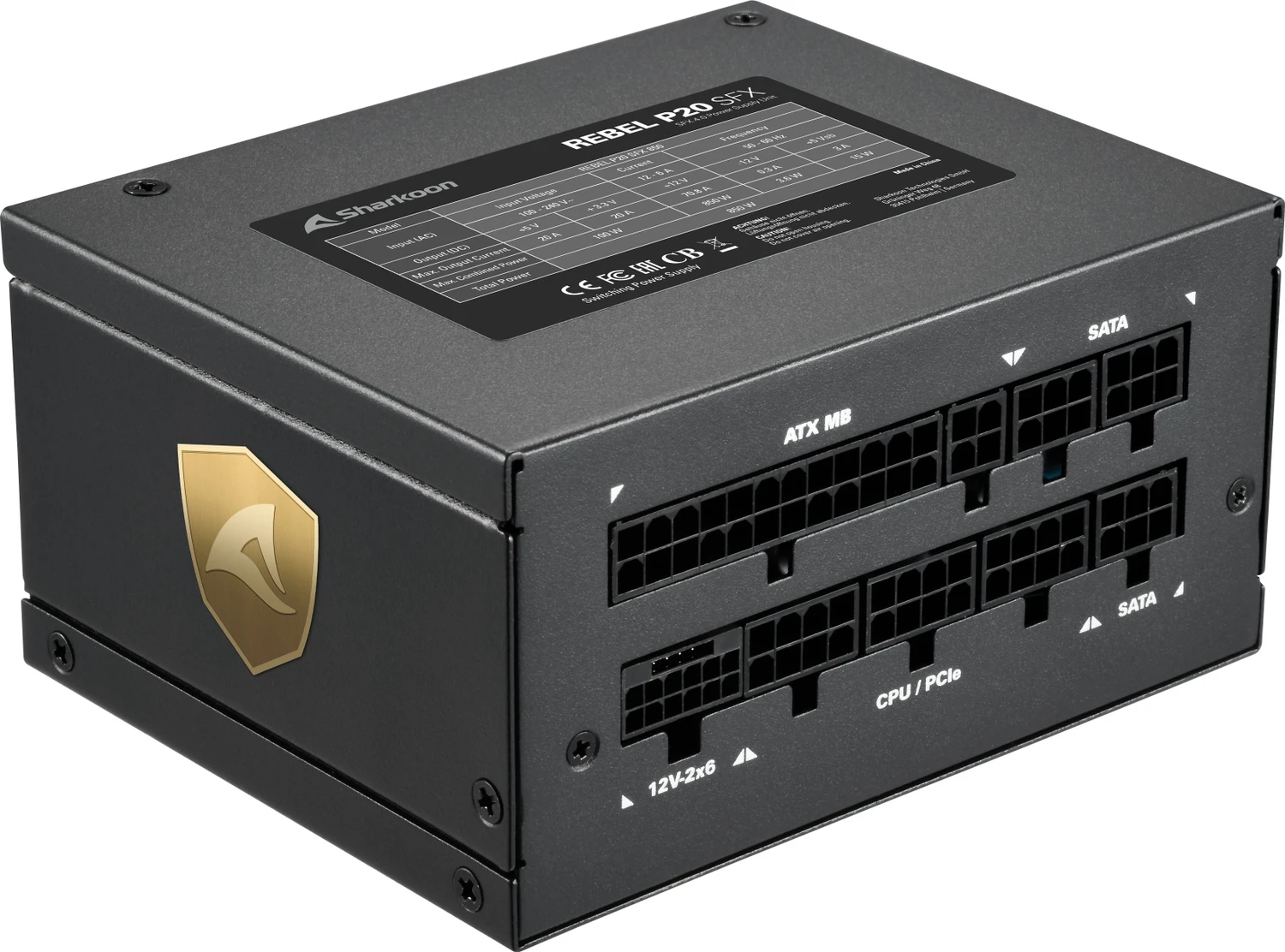 Sharkoon Rebel P20 SFX 1000W SFX 4.1 für 110€ (-40%)