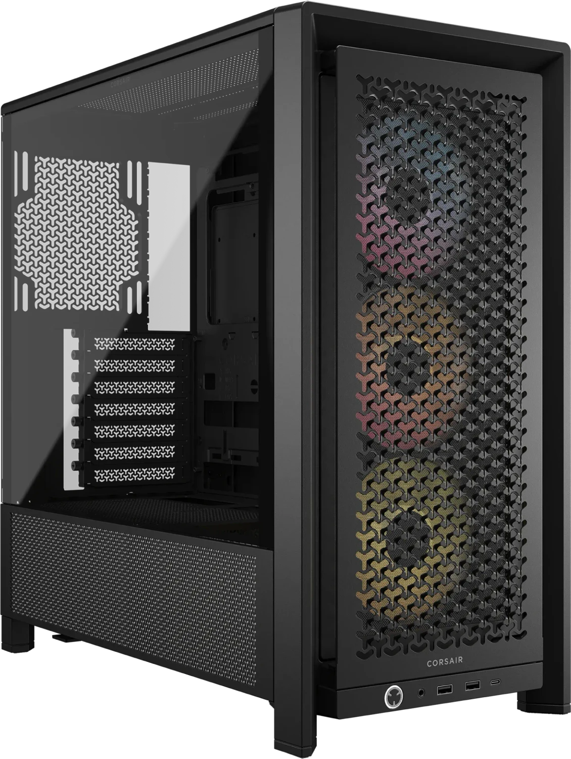 Corsair Frame 4000D RS ARGB, schwarz, Glasfenster für 89€ (-10%)