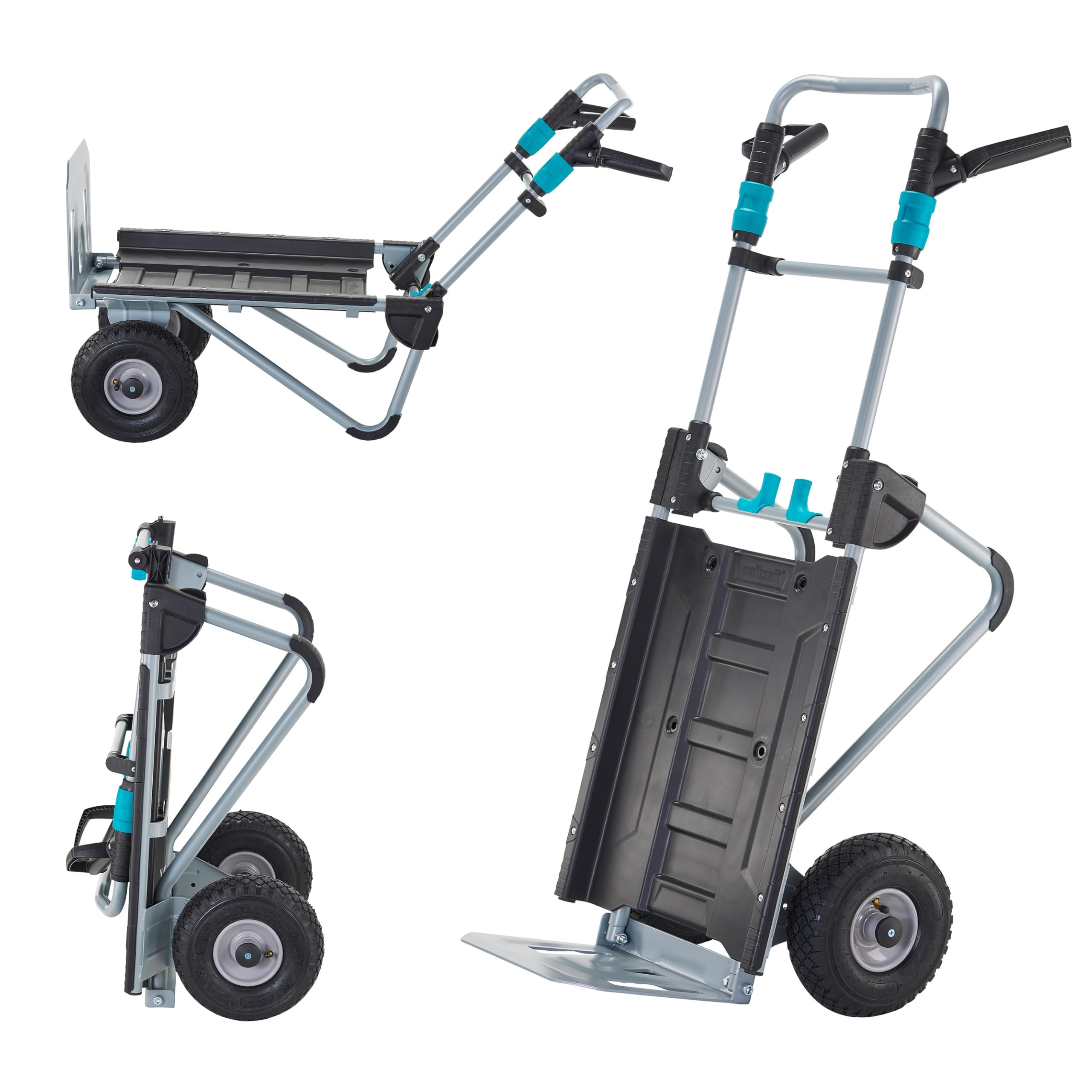 wolfcraft TS 2500 Transportsystem – 2-in1: Sackkarre & Schubwagen bis 200kg für 154€ (-31%)
