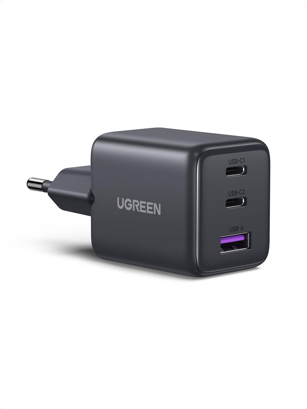UGREEN USB C Ladegerät 30W 3-Port GaN II Schnellladegerät für 9€ (-45%)