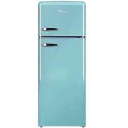 Amica Retro Kühl-Gefrierkombination (206L, FrostControl, Ice Blue) für 263€ (-44%)