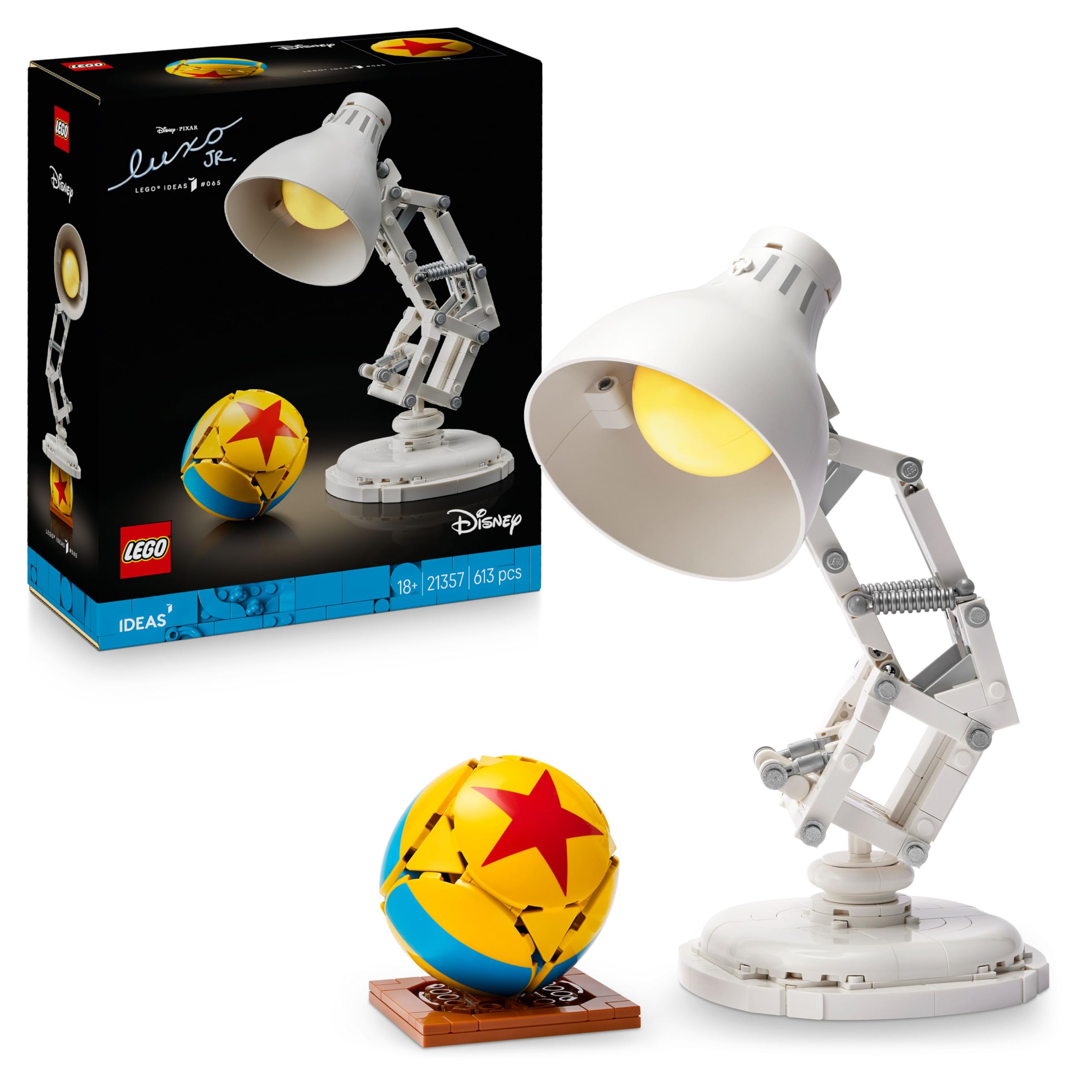 LEGO Ideas 21357 – Disney Pixar Luxo Jr. Lampe mit Ball für 42€ (-18%)