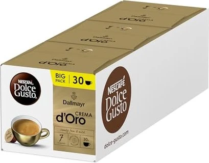 Nestlé Nescafe Dolce Gusto Dallmayr Crema D’Oro Kaffeekapseln, 48 Stück (3x 16 Stück) für 18€ (-14%)
