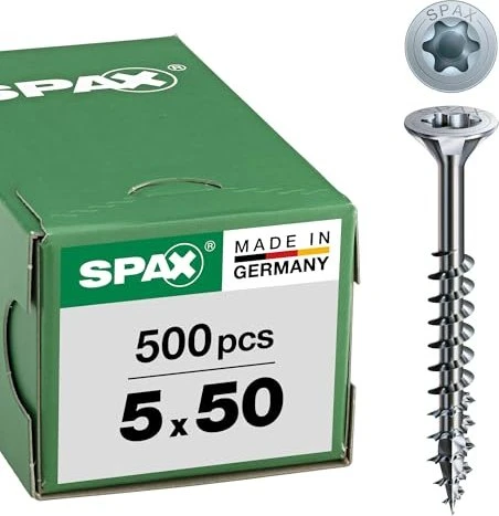 Spax WIROX A9J 4CUT T-STAR plus T20 Universalschraube, 5x50mm, 500 Stück für 16€ (-16%)