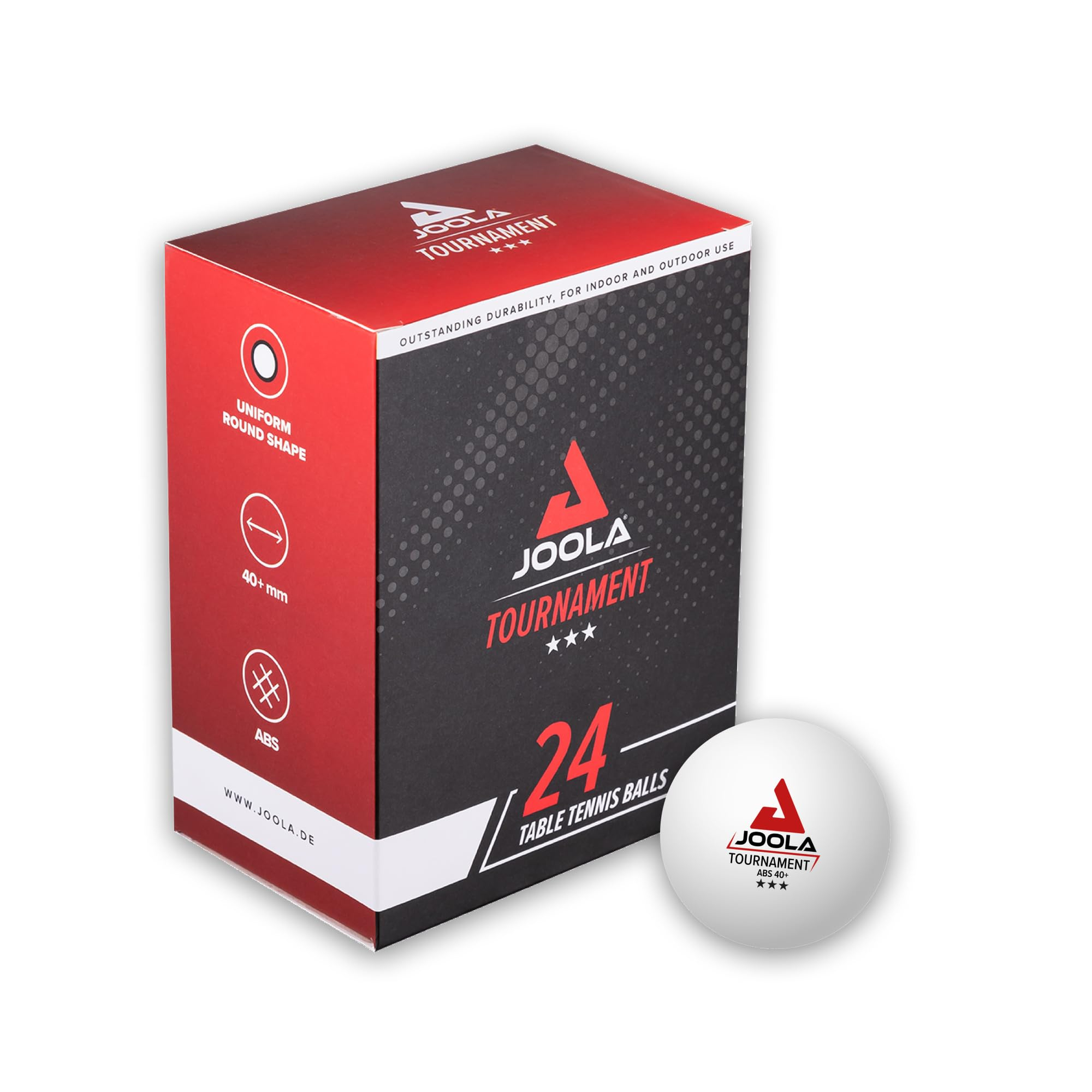JOOLA 24er Premium Tischtennisbälle- Indoor und Outdoor für 9€ (-51%)