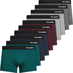 Fullluwaa Boxershorts Herren 10er Pack (Baumwolle, ohne Etikett, Atmungsaktiv) für 25€ (-17%)
