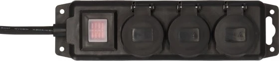 Brennenstuhl Outdoor Extension Lead, 3-fach, 2m, schwarz für 8€ (-13%)