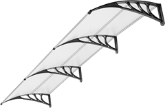 VIVOHOME Vordach Haustür 300×100 cm