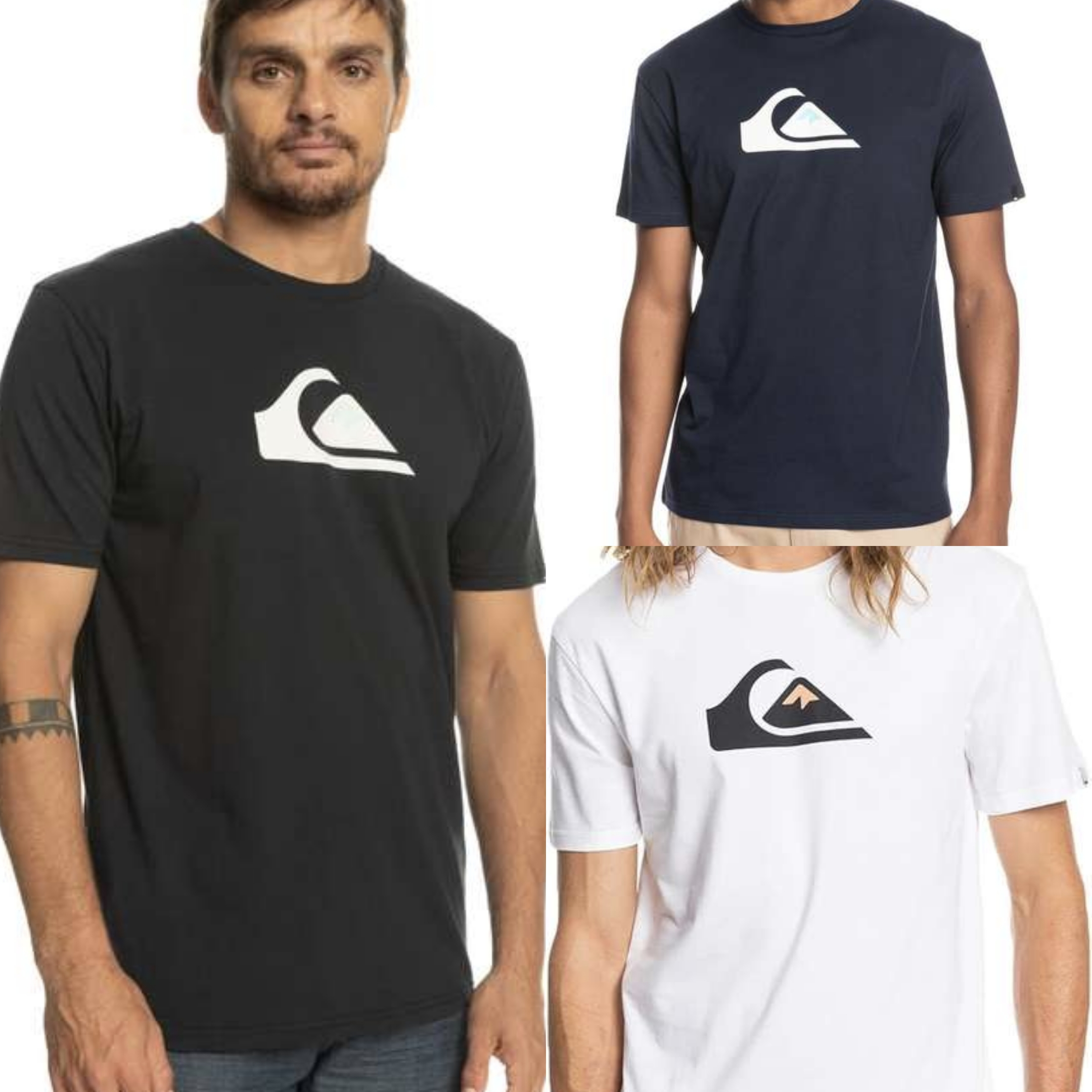 Quiksilver Herren Comp Logo Tee Shirt Gr XS bis XXL , auch in Blau // Weiß für 13€ (-39%)