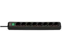 Brennenstuhl Eco-Line 8-fach Steckdosenleiste (3m Kabel, Kindersicherung, Schalter) für 10€ (-21%)