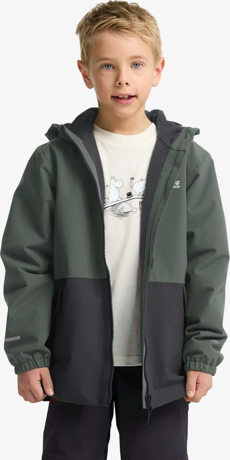 Jack Wolfskin Snow Days Funktionsjacke slate green (Junior) für 32€ (-17%)