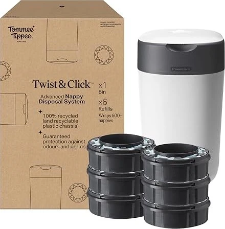 Tommee Tippee Sangenic Twist & Click Advanced Windeleimer (verschiedene Farben) für 15€ (-21%)