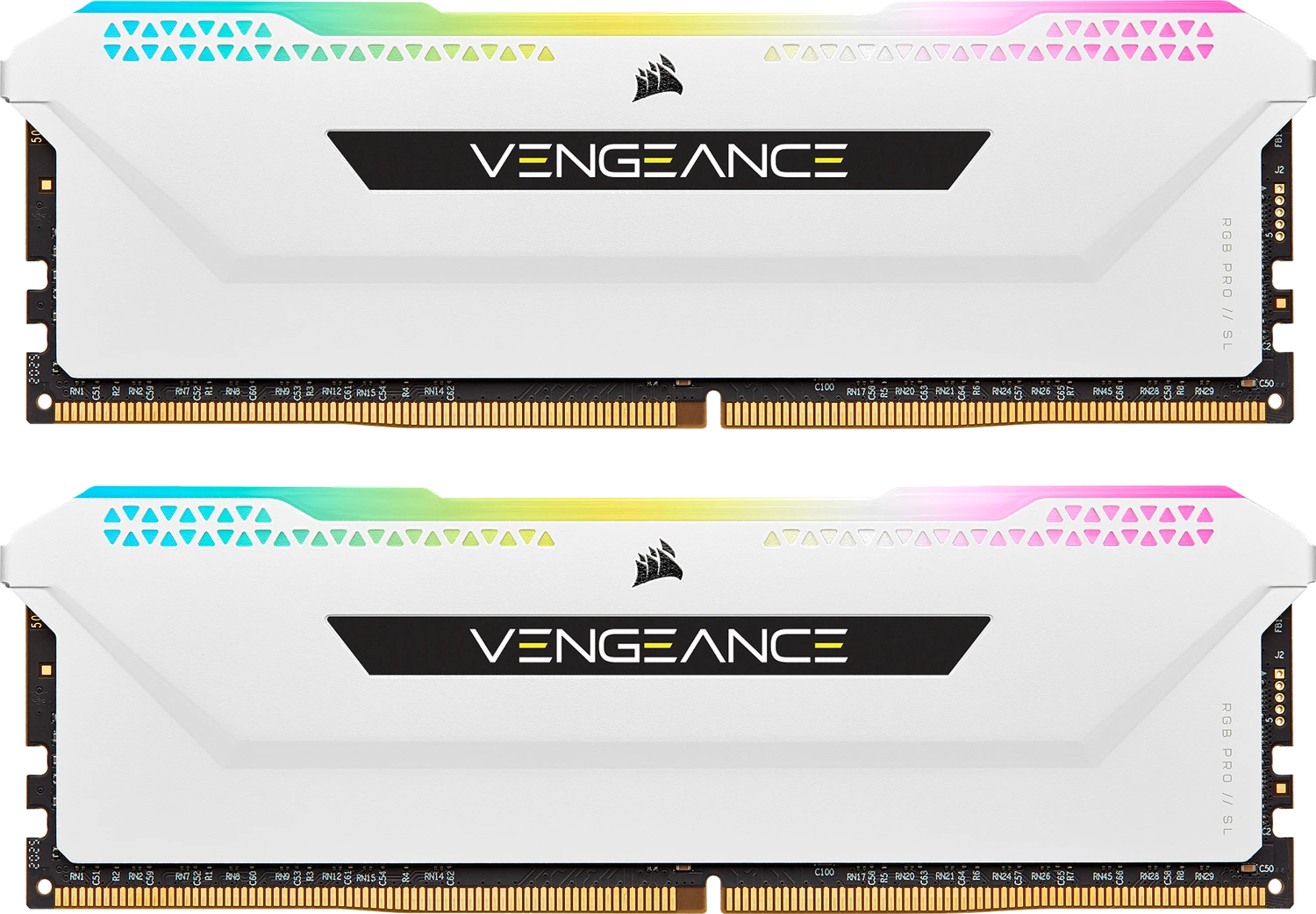 Corsair Vengeance RGB PRO SL weiß UDIMM 32GB Kit, DDR4-3200, CL16-20-20-38 für 240€ (-7%)