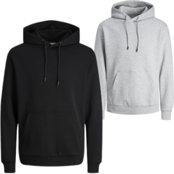 JACK & JONES Kapuzenpullover (Einfarbig, Fleece-Innenseite, versch. Farben) für 14€ (-26%)