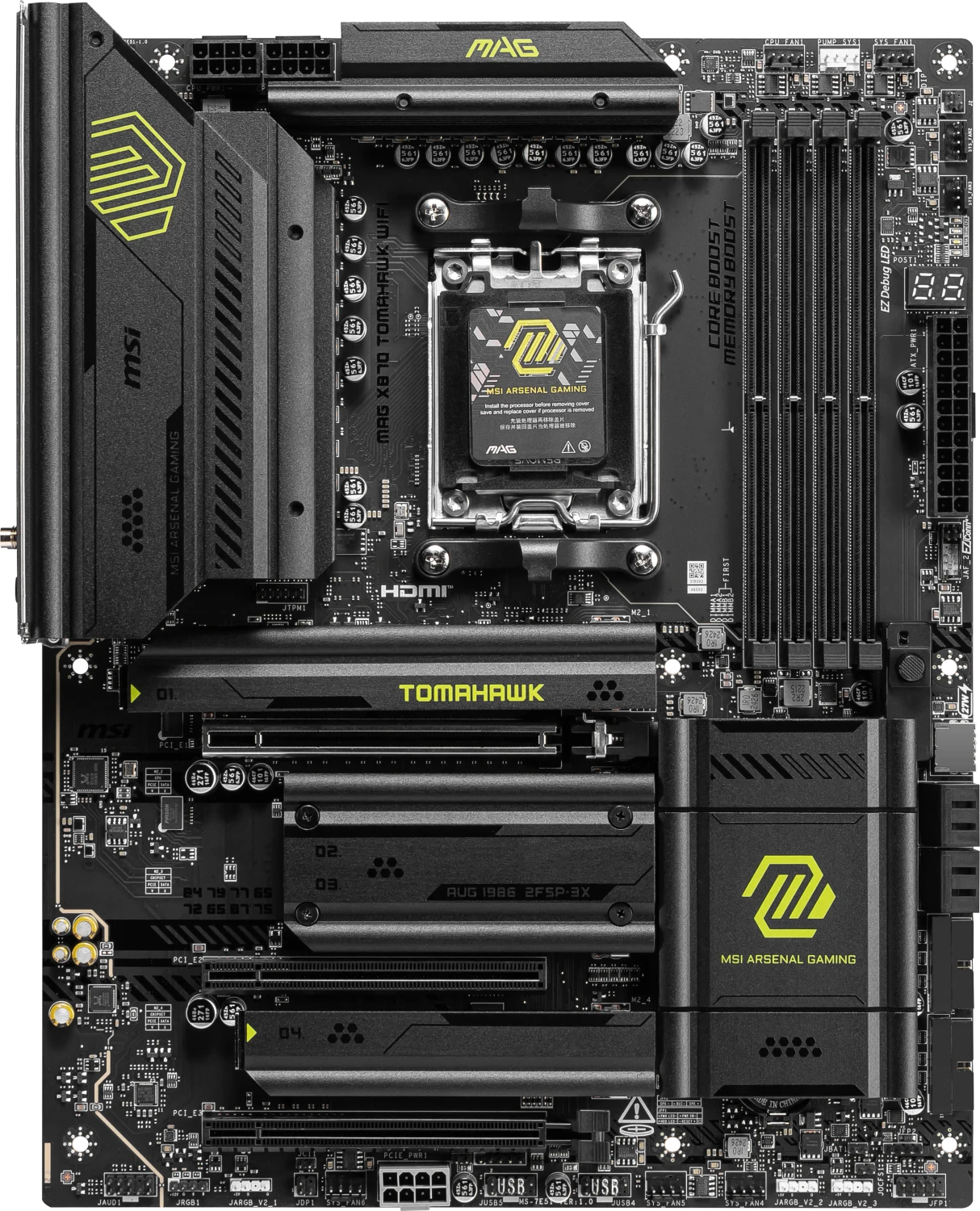 MSI MAG X870 Tomahawk WIFI (AMD AM5) für 252€ (-7%)