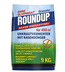Roundup 2in1 Rasendünger & Unkrautvernichter (9 kg) für 38€ (-12%)