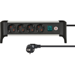 Brennenstuhl Alu-Office-Line Steckdosenleiste 4-fach für 14€ (-25%)