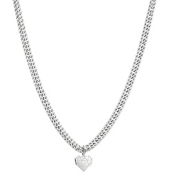 LIEBESKIND BERLIN Edelstahl-Halskette mit Herzanhänger (45cm) für 31€ (-44%)