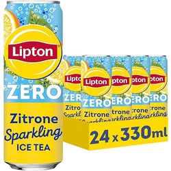 Lipton Ice Tea Sparkling Lemon Zero (24 x 0,33 l Dosen)