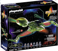 PLAYMOBIL 71089 Star Trek Klingonenschiff Bird-of-Prey (Licht & Sound) für 99€ (-50%)