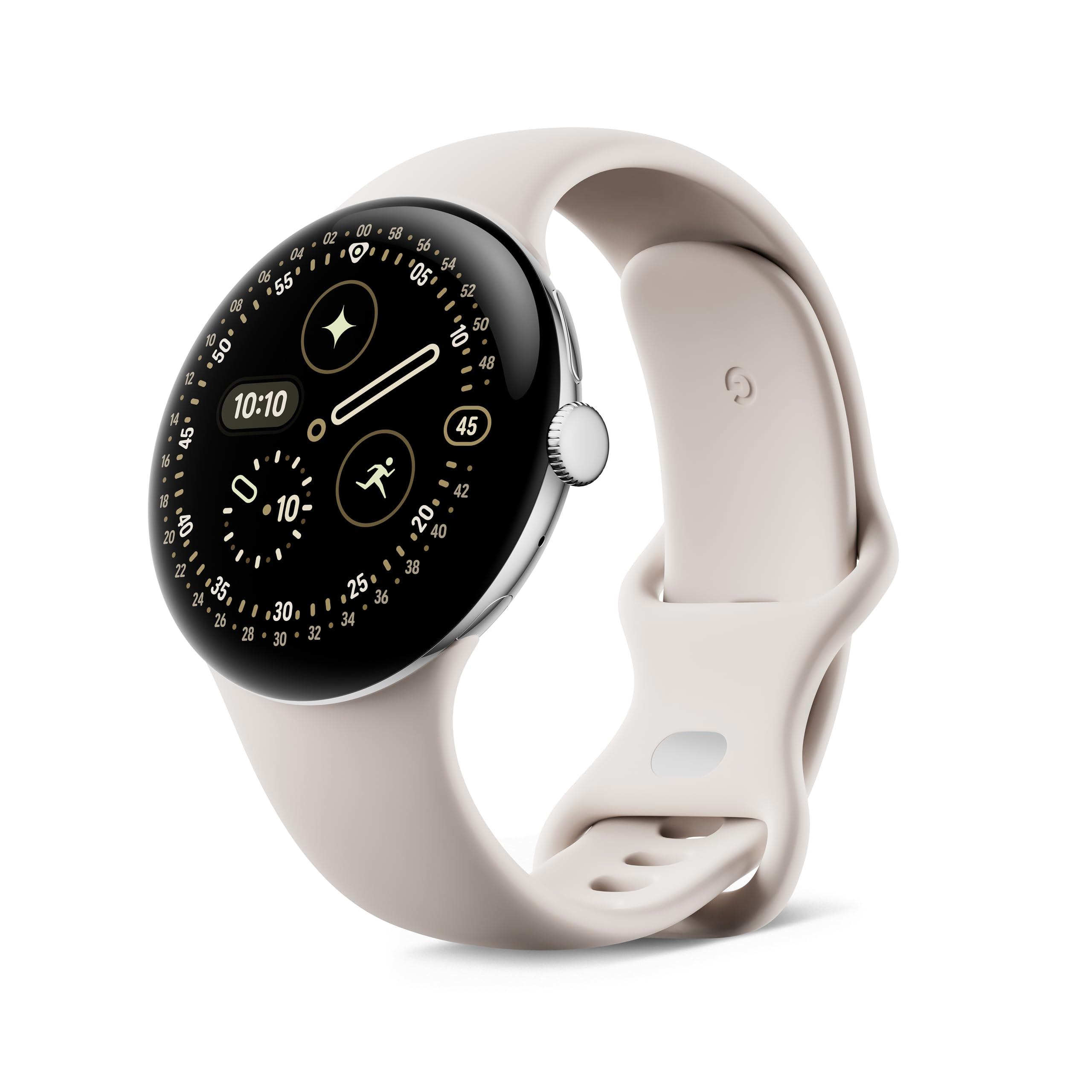 Google Pixel Watch 4 (45 mm) – Aluminiumgehäuse in Polished Silver – Sportarmband in Porcelain WLAN – Bestpreis! für 289€ (-17%)